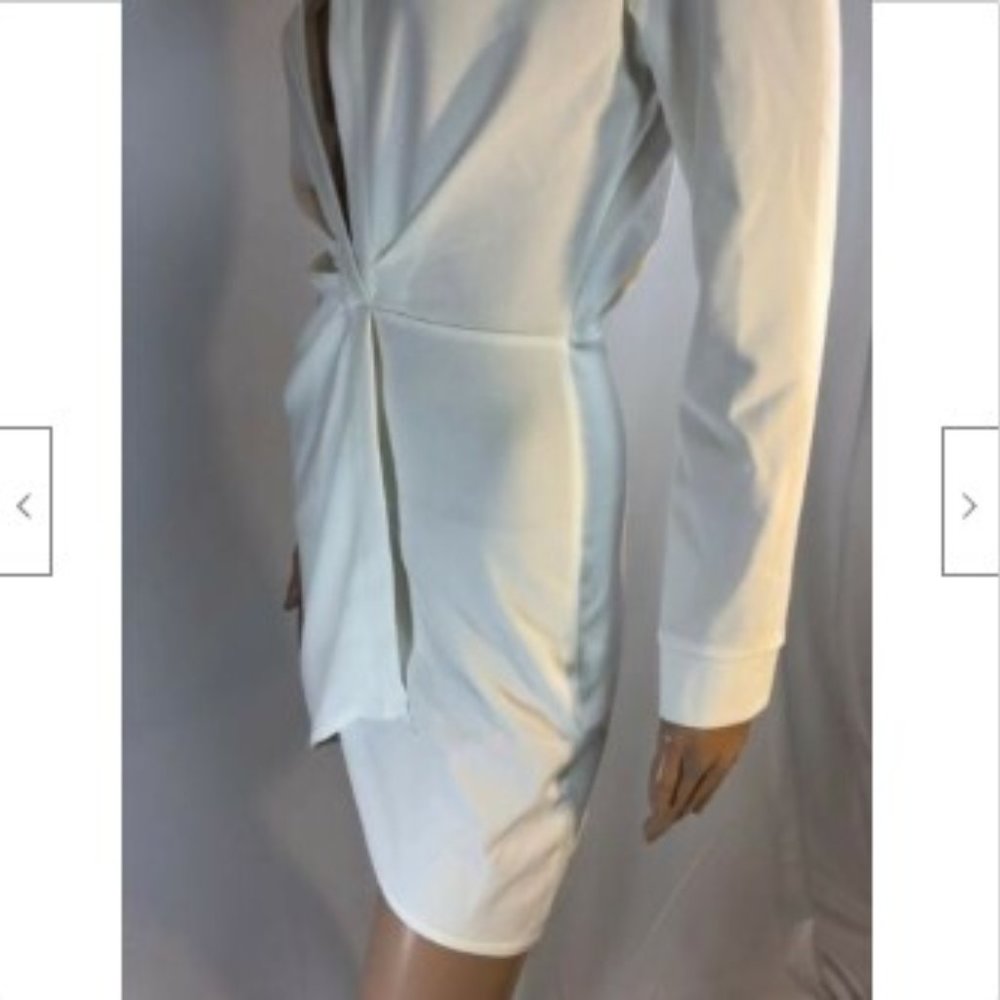 Asos Womens Shirt Dress Long-Sleeve Above Knee 4 - Picture 13 of 16
